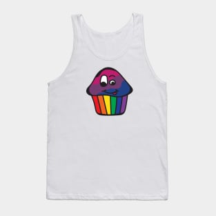 Bisexual Pride Rainbow Cupcake Tank Top